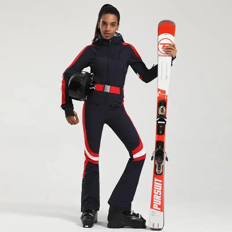 Women’s One-Piece Snow Jumpsuit Winter Ski Suit