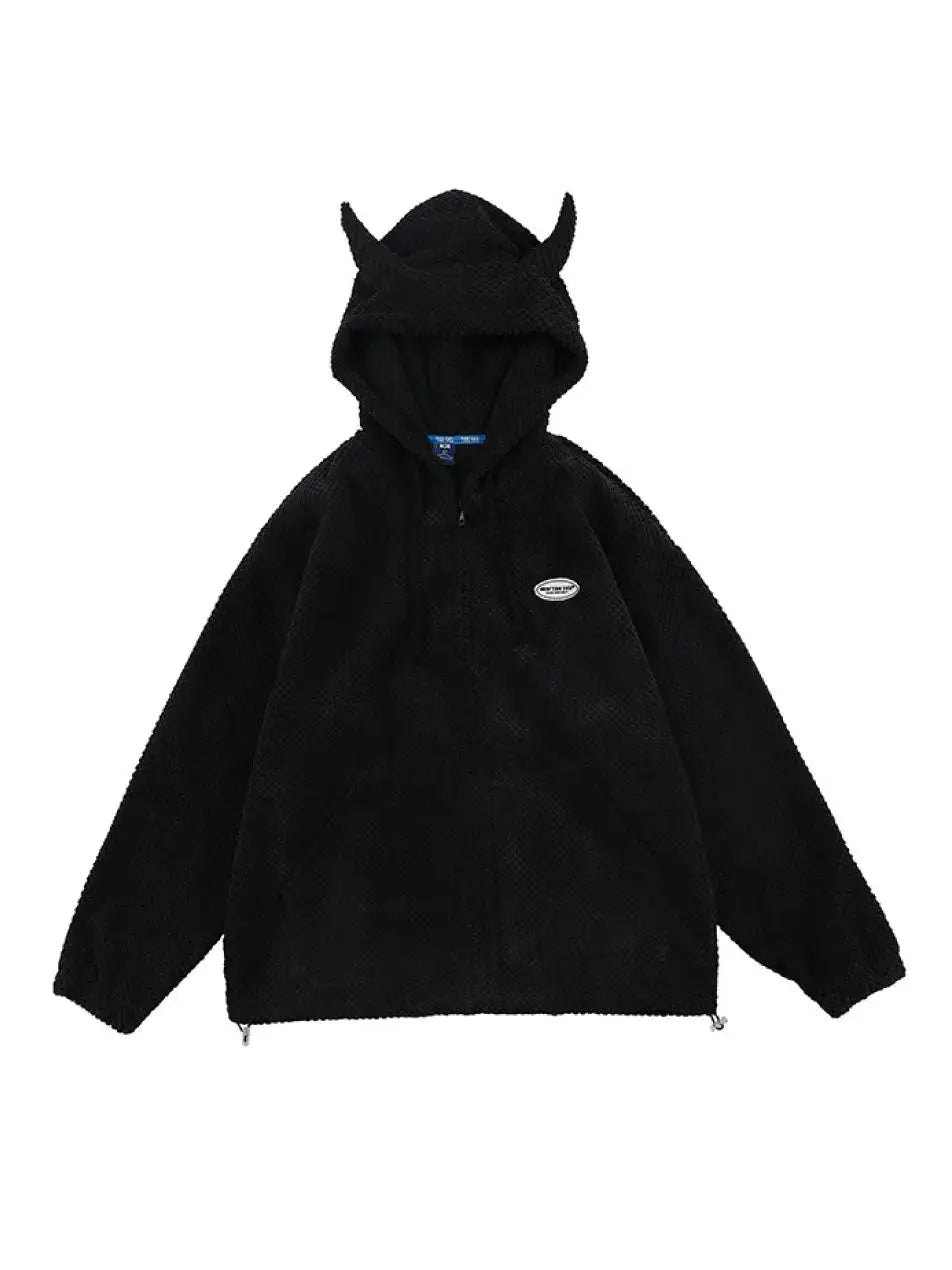いま人気のアイテム Zip Y2k Horn Devil Gothic Up Bridess Emma - Hoodie ジャケット・アウター