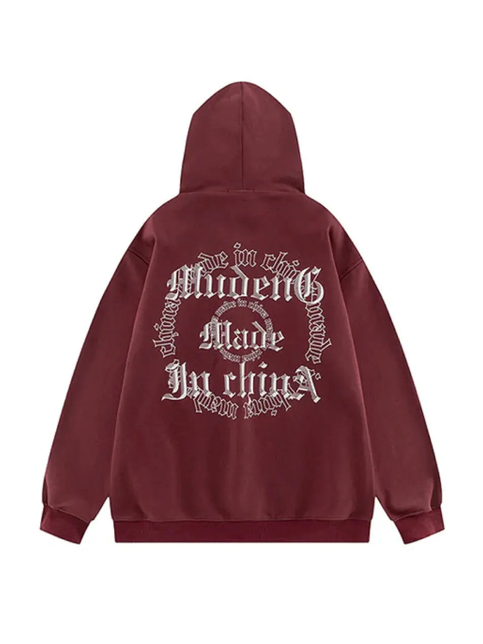 Emma with the Extra Eye Bejeweled Beasts Hoodie in Purple