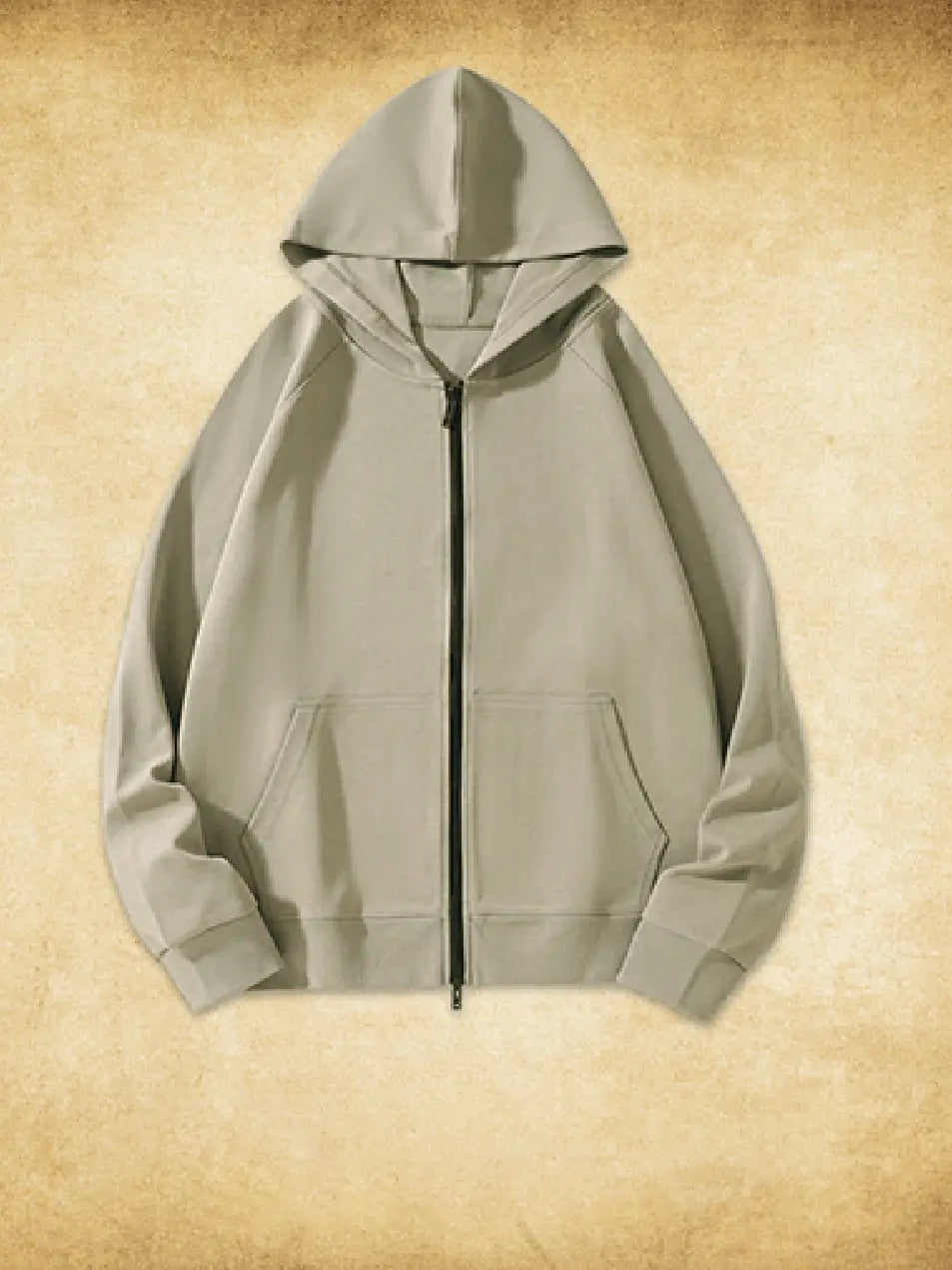 Simple Kangaroo Pocket Zip Up Hoodie for Girl and Boy Emma Bridess