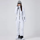 Women’s Windproof One Piece Ski Jumpsuit Chic Snow Outfit