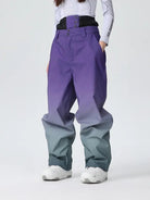 Women Unique 3L Gradient Snowsuits Durable Ski Jacket and Pants