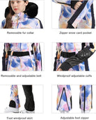 Womens Ski Suit One Piece Snowsuit Snowboard Slim Insulated Jumpsuit