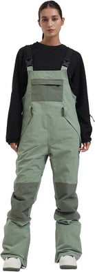 Womens Ski Bibs Snowboard Pants Snow Overalls Waterproof Windproof Winter Outdoor Sports