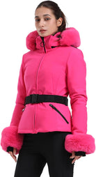 Women's Ski Jacket Snowboard Warm Winter Short Slim Snow Coat Jacket