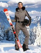 Womens Ski Suit One Piece Snowsuit Snowboard Slim Insulated Jumpsuit