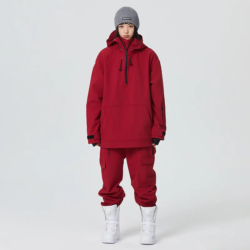 Women's 2 Piece Ski Set with Hoodie Jacket and Pants