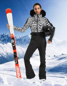 Womens Ski Suit One Piece Snowsuit Snowboard Slim Insulated Jumpsuit
