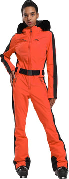 Womens Ski Suit One Piece Snowsuit Snowboard Slim Insulated Jumpsuit