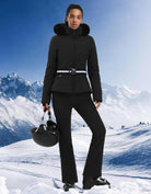 Women's Ski Jacket Snowboard Warm Winter Short Slim Snow Coat Jacket